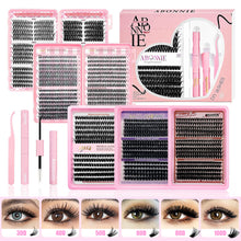 Load image into Gallery viewer, Large Quantity 5D Shaped Eyelash Extension Premade Fans W Volume Lashes D Curvature Thick Curled False Eyelashes