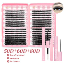 Load image into Gallery viewer, Large Quantity 5D Shaped Eyelash Extension Premade Fans W Volume Lashes D Curvature Thick Curled False Eyelashes