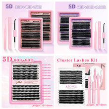 Load image into Gallery viewer, Large Quantity 5D Shaped Eyelash Extension Premade Fans W Volume Lashes D Curvature Thick Curled False Eyelashes