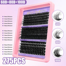 Load image into Gallery viewer, Large Quantity 5D Shaped Eyelash Extension Premade Fans W Volume Lashes D Curvature Thick Curled False Eyelashes