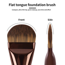 Load image into Gallery viewer, Ultra Thin Flat Tongue Foundation Brush Broad Wide Head Soft Bristles Makeup Tool for Liquid Cream Foundation Blending Flawless Face