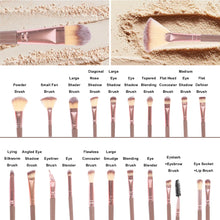 Load image into Gallery viewer, 33/40/42Pcs Makeup Brushes and Sponges Set Brown Makeup Puff Beauty Egg Headband Wristband Remover Kit Makeup Tool Gift