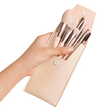 Load image into Gallery viewer, 8Pcs Mini Travel Makeup Brushes Set Portable Soft Bristles Foundation Blush Eyeshadow Blending Brush Kit with Pouch for Beginner