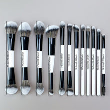 Load image into Gallery viewer, Double Head Makeup Brushes Foundation Blush Contour Powder Eyeshadow Brush Soft Bristles Single or Collection
