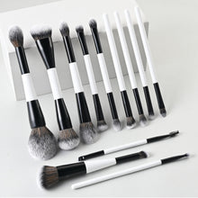 Load image into Gallery viewer, Double Head Makeup Brushes Foundation Blush Contour Powder Eyeshadow Brush Soft Bristles Single or Collection