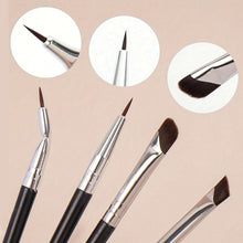 Load image into Gallery viewer, Eyeshadow Brush Set Professional Nylon Fiber Eye Makeup Brushes for Blending Shading Detail Work Travel Brow Tool Kit for Women
