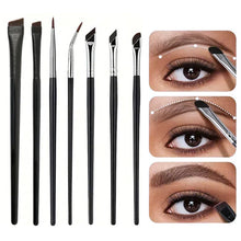 Load image into Gallery viewer, Eyeshadow Brush Set Professional Nylon Fiber Eye Makeup Brushes for Blending Shading Detail Work Travel Brow Tool Kit for Women
