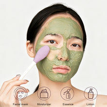 Load image into Gallery viewer, 2 in 1 Silicone Face Cleanser Brush & Mask Applicator Reusable Dual-Sided Facial Massager for Deep Pore Cleansing Exfoliating Tool Travel-Friendly