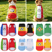 Load image into Gallery viewer, Pet Colthes Soccer Country Flag Dog Cat Vest Breathable Mesh for Small Medium Dogs and Cats Sports Fan Pet Apparel for Game Day