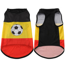 Load image into Gallery viewer, Pet Colthes Soccer Country Flag Dog Cat Vest Breathable Mesh for Small Medium Dogs and Cats Sports Fan Pet Apparel for Game Day