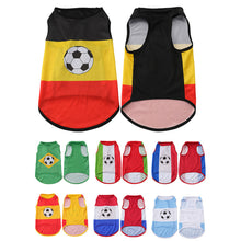 Load image into Gallery viewer, Pet Colthes Soccer Country Flag Dog Cat Vest Breathable Mesh for Small Medium Dogs and Cats Sports Fan Pet Apparel for Game Day