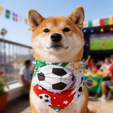 Load image into Gallery viewer, Football Print Dog Triangle Scarf Pet Bib for Small Medium Large Dogs Sports Pet Accessory for Puppy Cat Daily Wear & Game Day