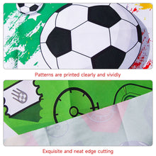 Load image into Gallery viewer, Football Print Dog Triangle Scarf Cap Set Pet Bib for Small Medium Large Dogs Sports Pet Accessory for Puppy Cat Daily Wear & Game Day