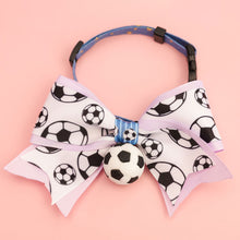 Load image into Gallery viewer, Football Print Cat Dog Collar Adjustable Nylon Breakaway Collar for Small Medium Dogs and Cats Sports Pet Accessory for Daily Wear & Game Day