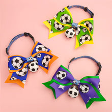 Load image into Gallery viewer, Football Print Cat Dog Collar Adjustable Nylon Breakaway Collar for Small Medium Dogs and Cats Sports Pet Accessory for Daily Wear & Game Day
