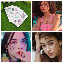 Load image into Gallery viewer, Glitter Temporary Tattoo Stickers Football Soccer Ball Bling-Bling Face Stickers for Soccer Fans Parties Football Sports Sticker