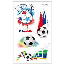 Load image into Gallery viewer, Football Tattoo Stickers Football Game Face Stickers Football Cheerleading Stickers Football Theme Party Decoration Birthday Gift