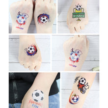 Load image into Gallery viewer, Football Tattoo Stickers Football Game Face Stickers Football Cheerleading Stickers Football Theme Party Decoration Birthday Gift