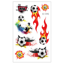 Load image into Gallery viewer, Football Tattoo Stickers Football Game Face Stickers Football Cheerleading Stickers Football Theme Party Decoration Birthday Gift