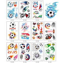 Load image into Gallery viewer, Football Tattoo Stickers Football Game Face Stickers Football Cheerleading Stickers Football Theme Party Decoration Birthday Gift