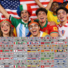 Load image into Gallery viewer, Football Game National Flag Facial Tattoo Stickers Soccer Sports Competition Party Temporary Tattoos for Men Women Face Stickers