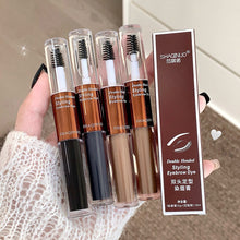 Load image into Gallery viewer, 3D Double Headed Eyebrow Dye Cream Waterproof Long-lasting Makeup To Create Natural Wild Eyebrows Styling Eyebrow Dye
