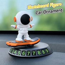 Load image into Gallery viewer, Creative Car Ornament Astronaut Dashboard Parking Sign with Hidden Phone Number Cool Spaceman Figurine for Interior Decoration & Gift