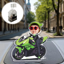 Load image into Gallery viewer, Solar Powered Car Swing Shake Head Creative Acrylic Wobbler Stand Ornament DIY Car Interior Decoration Cute Home Display Accessories