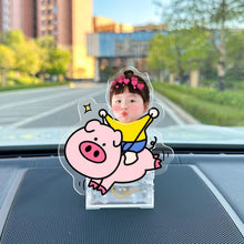 Load image into Gallery viewer, Auto Swing Shake Head Wobbler Stand Ornament Creative Acrylic Car Interior Decoration Cute DIY Home Photocard Display Gift Accessories