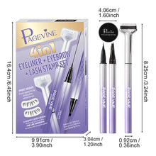 Load image into Gallery viewer, 3 in 1 Lower Eyelash Stamp Set Waterproof Eyebrow Seal Tool Eyeliner Pen Easy To Use Quick Dry 0.01mm Tip Lower Lash Stamp Pen