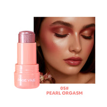 Load image into Gallery viewer, Jelly Highlighter Stick Shimmer Glow Multi-use Highlight Stick Jelly Texture Eyeshadow Stick Face Body Glitter Makeup