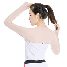Load image into Gallery viewer, One-piece Ultra-thin Shawl Sun Protection Arm Sleeves Ice Silk Long Gloves Breathable Anti UV Hand Cover for Outdoor Sports Riding