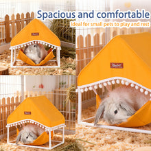 Load image into Gallery viewer, Summer Guinea Pig Hammock Pet Tent With PVC Pipe Support Breathable Rest Nest House For Small Pets