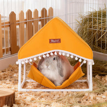 Load image into Gallery viewer, Summer Guinea Pig Hammock Pet Tent With PVC Pipe Support Breathable Rest Nest House For Small Pets