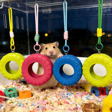 Load image into Gallery viewer, Durable Solid Hamster Pet Climbing Toy Sweet Donut Shape Bite Resistant Chewing Entertainment Toy Small Pets
