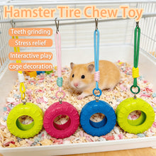 Load image into Gallery viewer, Durable Solid Hamster Pet Climbing Toy Sweet Donut Shape Bite Resistant Chewing Entertainment Toy Small Pets