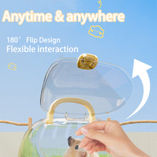 Load image into Gallery viewer, Acrylic Transparent Large Space Hamster Cage Portable Outdoor Travel Habitat Box For Small Rodent Pets