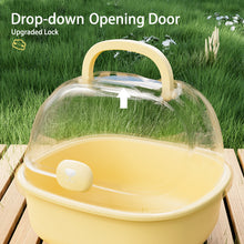Load image into Gallery viewer, Acrylic Transparent Large Space Hamster Cage Portable Outdoor Travel Habitat Box For Small Rodent Pets