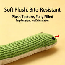 Load image into Gallery viewer, Vivid Snake Shaped Dog Chew Toy Soundable Interactive Molar Plush Toy Relieve Boredom Pet Entertainment Supplies