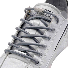 Load image into Gallery viewer, 1Pair Round Elastic Buckle Shoelaces Metal Buckle Quick Wear Lazy Shoelaces For Sneakers Canvas Shoes