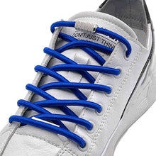 Load image into Gallery viewer, 1Pair Round Elastic Buckle Shoelaces Metal Buckle Quick Wear Lazy Shoelaces For Sneakers Canvas Shoes