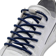 Load image into Gallery viewer, 1Pair Round Elastic Buckle Shoelaces Metal Buckle Quick Wear Lazy Shoelaces For Sneakers Canvas Shoes