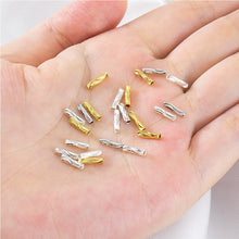 Load image into Gallery viewer, 50Pcs Copper S-pattern Straight Tube Spacer Beads DIY Jewelry Making Bracelets Accessory For Bracelet Necklace