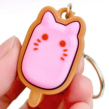 Load image into Gallery viewer, Relief Toy 3D Printed Chocolate Ice Cream Shape Fidget Click Toy Portable Stress Relief Toy Keychain Pendant