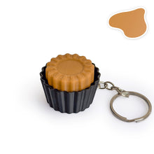 Load image into Gallery viewer, 3D Printed Cute Dessert Clicker Stress Relief Toy Heart Mousse Chocolate Button Keychain Pendant Relief Toy