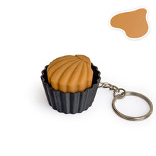 Load image into Gallery viewer, 3D Printed Cute Dessert Clicker Stress Relief Toy Heart Mousse Chocolate Button Keychain Pendant Relief Toy