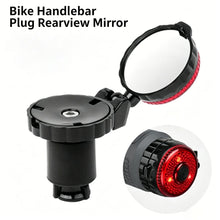 Load image into Gallery viewer, Adjustable Cycling Handlebar Convex Mirror HD Rotate Bike Handlebar Plug For MTB Road Bike Accessories Rear View Mirror
