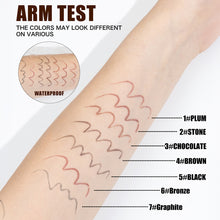 Load image into Gallery viewer, Eyeliner Pen Waterproof Sweatproof Long Lasting Smudge Proof Hard Refill Eyebrow Pencil Gel Eyeliner Makeup Cosmetic