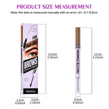 Load image into Gallery viewer, 2 in 1 Waterproof Eyebrow Pencil Liquid Gel Pen Long Lasting Cream Makeup Kit Four Claw Double End Natural Brow Style Glue