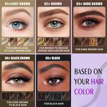 Load image into Gallery viewer, 2 in 1 Waterproof Eyebrow Pencil Liquid Gel Pen Long Lasting Cream Makeup Kit Four Claw Double End Natural Brow Style Glue